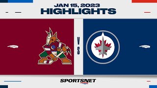 NHL Highlights | Coyotes vs. Jets - January 15, 2023