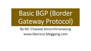 Basic BGP by KoChaiwat (from Live)