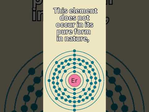 What is the number of protons for erbium?