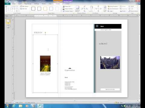 Creating a Brochure in Publisher 2010 Creating a Brochure in Publisher 2010