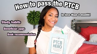 HOW TO PASS THE PTCB | in less than 1 month!