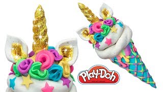Unicorn Ice Cream. Play Doh Ice Cream. Easy DIY How to Make Creations