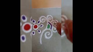 आता उद्या सकाळी दारात काढण्यासाठी सोपी रांगोळी 🌈🌈 daily simple rangoli art 🌺🌺 ll