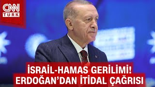 İsrail-Filistin gerilimi! Cumhurbaşkanı Erdoğan'dan kritik açıklama!