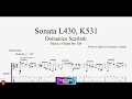 Sonata L430, K531 by Domenico Scarlatti with Guitar Tutorial TABs