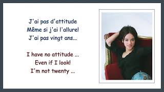 Alizée - J'ai Pas Vingt Ans [English \u0026 French Lyrics]