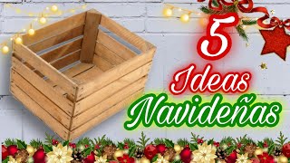 Manualidades Navideñas 2023 / Ideas con cajas de fruta para navidad/ Christmas Diy