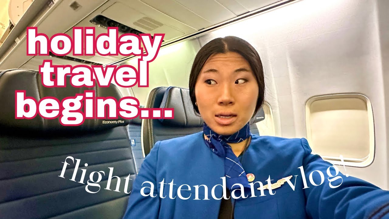 FLIGHT ATTENDANT VLOG: Holiday Travel Begins...😳 - YouTube