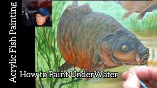 Fish acrylic painting Best tutorial for beginners 🐟🐡