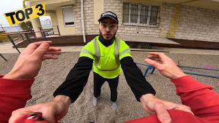 BEST TOP 3 PARKOUR ESCAPING ANGRY SECURITY (EPIC ParkourPOV )