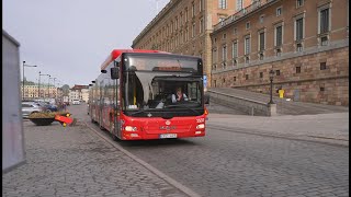 Sweden, Stockholm, bus 53 ride from Mynttorget to Wallingatan