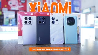 DAFTAR HARGA XIAOMI FEBRUARI 2025