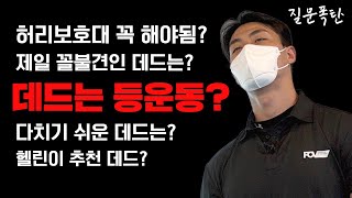 데드리프트는 등 운동인가요? (끝없는 질문에 점점 지쳐감ㅋㅋ)