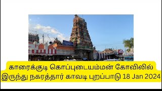 காரைக்குடி நகரத்தார் காவடிகள்: கொப்புடையம்மன் கோவில் #kavadi #karaikudi #nagarathar #thaipusam2024