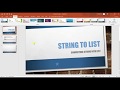 String to ArrayList Conversion | String to Collection | String to Array