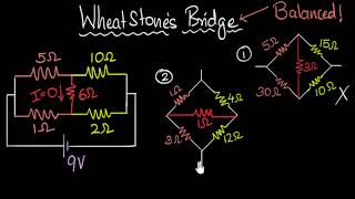 Wheatstone bridge & its logic | Electric current | Physics | Khan Academy