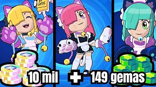 BRAWL STARS|COMPREI AS TRÊS SKINS DA COLETTE CAFÉ ☕☠️|FUTBRAWL