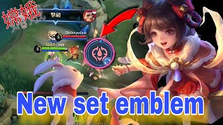 【モバレ】 嫦娥 (chang'e) new set emblem 止められない mobile legends 2023