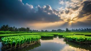 পুকুর দেখেন কি সুন্দর কচুরি পানা ফুল ফুটেছে || water hyacinths