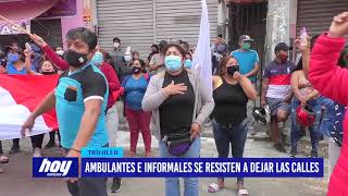 Ambulantes se resisten a dejar las calles de Trujillo en emergencia