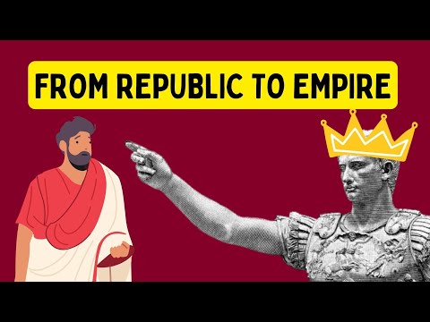 When did ROME change from a republic to an empire?