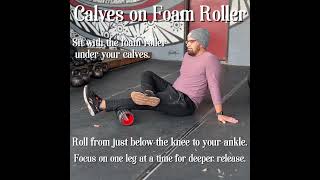 Calf Release on Foam Roller