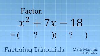 Factor Trinomials when a=1 with Reverse FOIL (Learn a QUICK Method!)