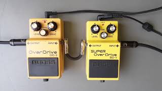 Boss Overdrives: Overdrive OD-3 vs Super OverDrive SD-1