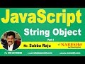 JavaScript String Object Part 1 | JavaScript Tutorial | Mr. Subba Raju
