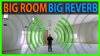 Big Echoing Room - Example of an 8 Second Long Reverberation Time - Bad Acoustics Concrete \u0026 Drywall