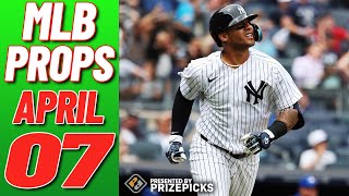 BEST MLB Player Props Bets 04/07/23 on PRIZEPICKS | MLB Props Best Bets & DFS Picks Today