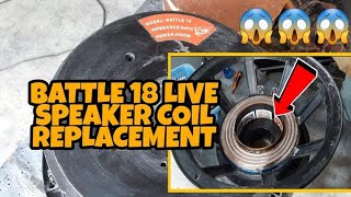 BATTLE 18 2500 WATTS LIVE SPEAKER COIL REPLACEMENT BASTA LIVE POWER | Ice TV