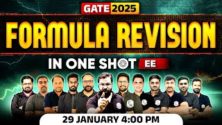 GATE 2025 Formula Revision in One Shot | GATE 2025 EE Preparation