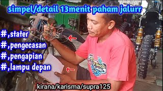 Memahami / merakit perkabelan supra 125// cara meringkas kabel supra 125