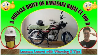 New KAWASAKI BAJAJ CT 100 B Actual Practice Drive After Its Purchased