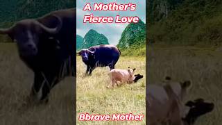 A Mother's Fierce Love | Mothers will do anything to keep their children safe #shorts #animals