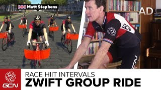 Zwift Group Workout: HIIT Intervals | Train With GCN