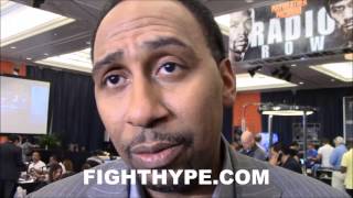 STEPHEN A. SMITH BREAKS DOWN MAYWEATHER VS. PACQUIAO; SEES 11TH ROUND TKO WIN FOR FLOYD
