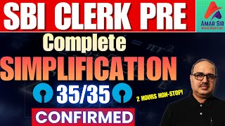 SBI Clerk 2024 | 2 Hours Marathon Class of SIMPLIFICATION🔥🔥