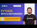 Sets & Dictionaries in Python | Python Fundamentals | Python Training | Intellipaat