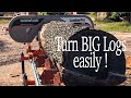 How to Turn a Huge Log WITHOUT a Hydraulic Powered Sawmill