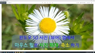 윈도우 10 사진 뷰어 앱에서 '마우스 휠'만으로 사진 확대, 축소 하기