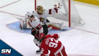 Senators' Anton Forsberg Stretches Out To Rob Marco Kasper With Incredible Glove Save