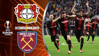 Bayer Leverkusen vs. West Ham: Extended Highlights | UEL Quarter-Finals 1st Leg | CBS Sports Golazo