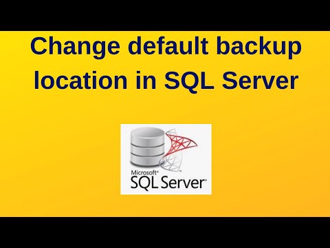 5. SQL Server DBA: How to change default backup location in SQL Server