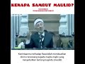 Kenapa sambut Maulid? - Dr. Ramadan al-Buti