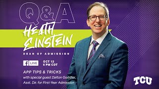 TCU Admissions Facebook Live: Application Tips & Tricks
