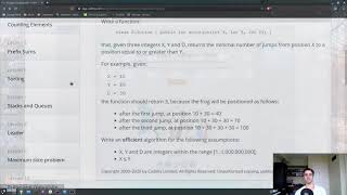 Algorithms: FrogJmp