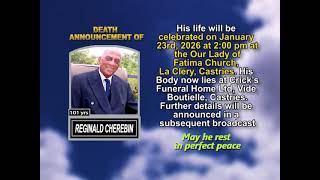 Reginald Cherebin ~ Short Obituary