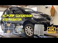 How to replace airco pump condensor and radiator on a Toyota Aygo 2005-2014 also fit (4K)